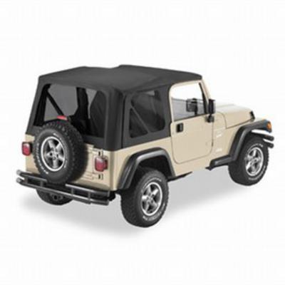 Pavement Ends The Replay Soft Top with Tinted Windows and No Upper Doorskins (Black Denim) - 51148-15